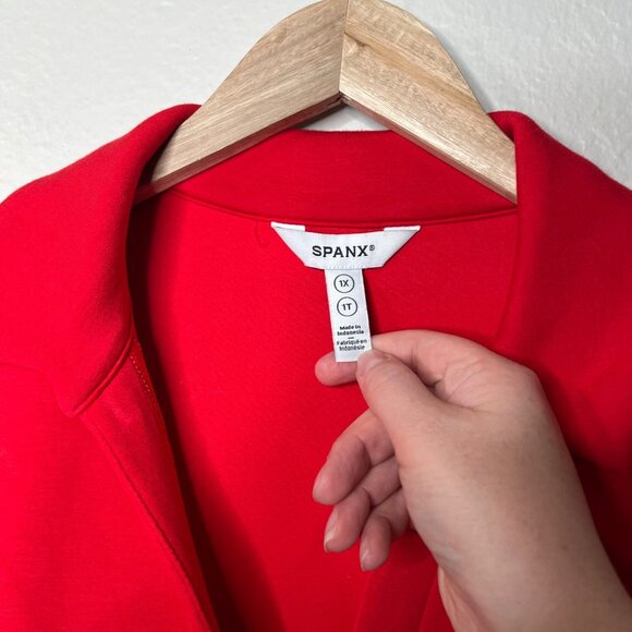 Spanx Womens Airessentials Red Sleeveless Polo Top 1X 50813r - Picture 5 of 8